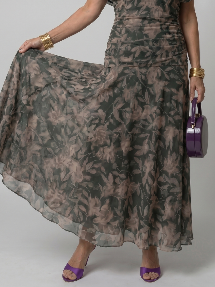 Jane | Off Shoulder Flow Midi Dress