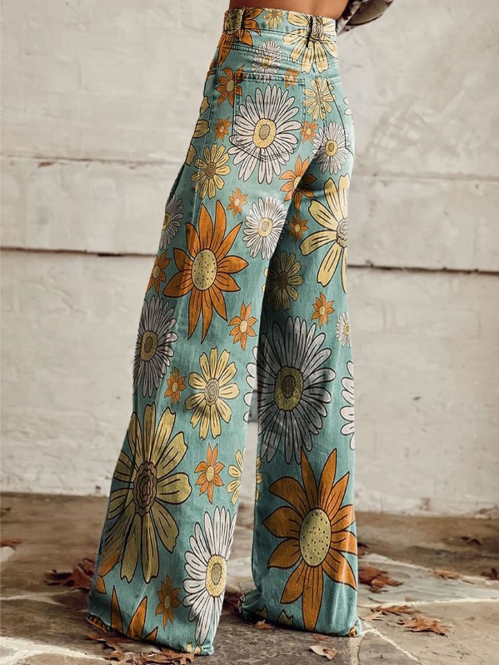 Cirilla - Palazzo Floral Summer Pants