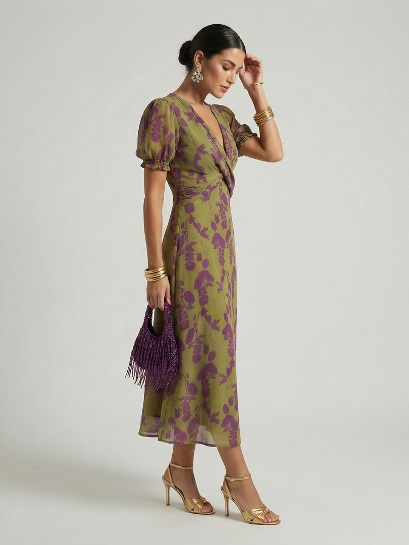 Ella | Relaxed Floral Midi Dress