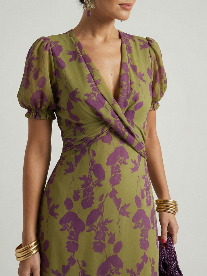 Ella | Relaxed Floral Midi Dress