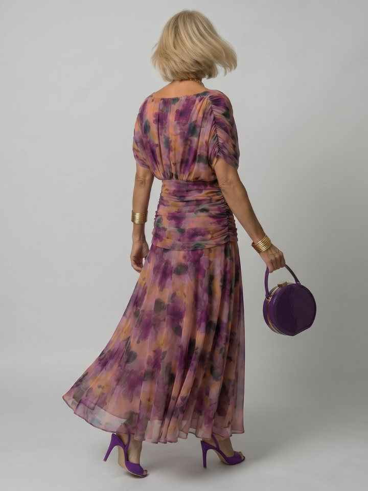 Jane | Off Shoulder Flow Midi Dress