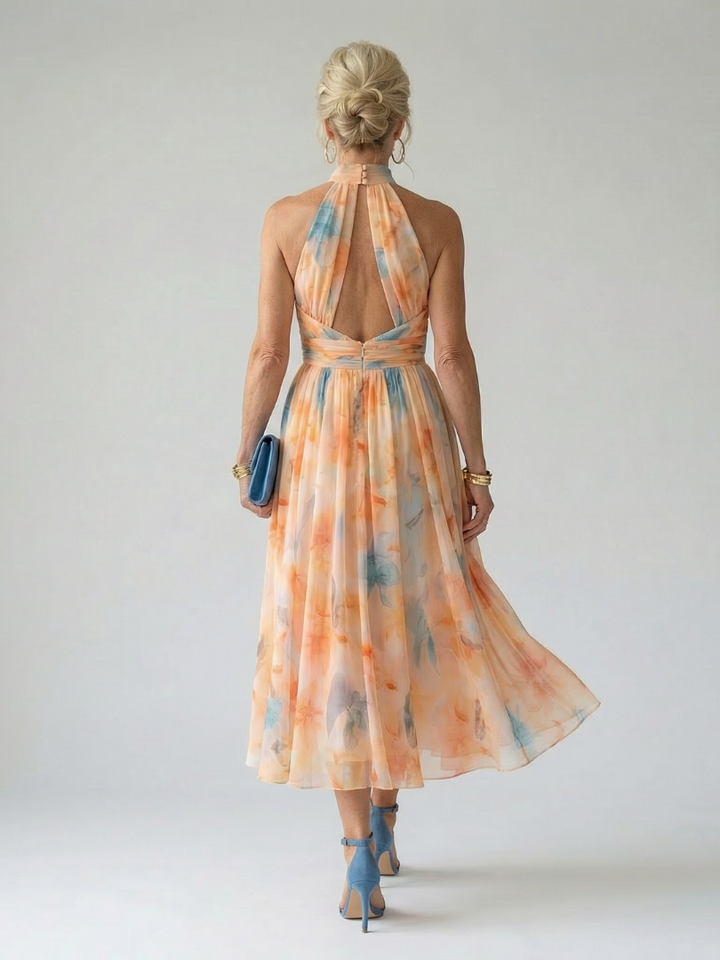 Luna | Soft Halter Midi Dress
