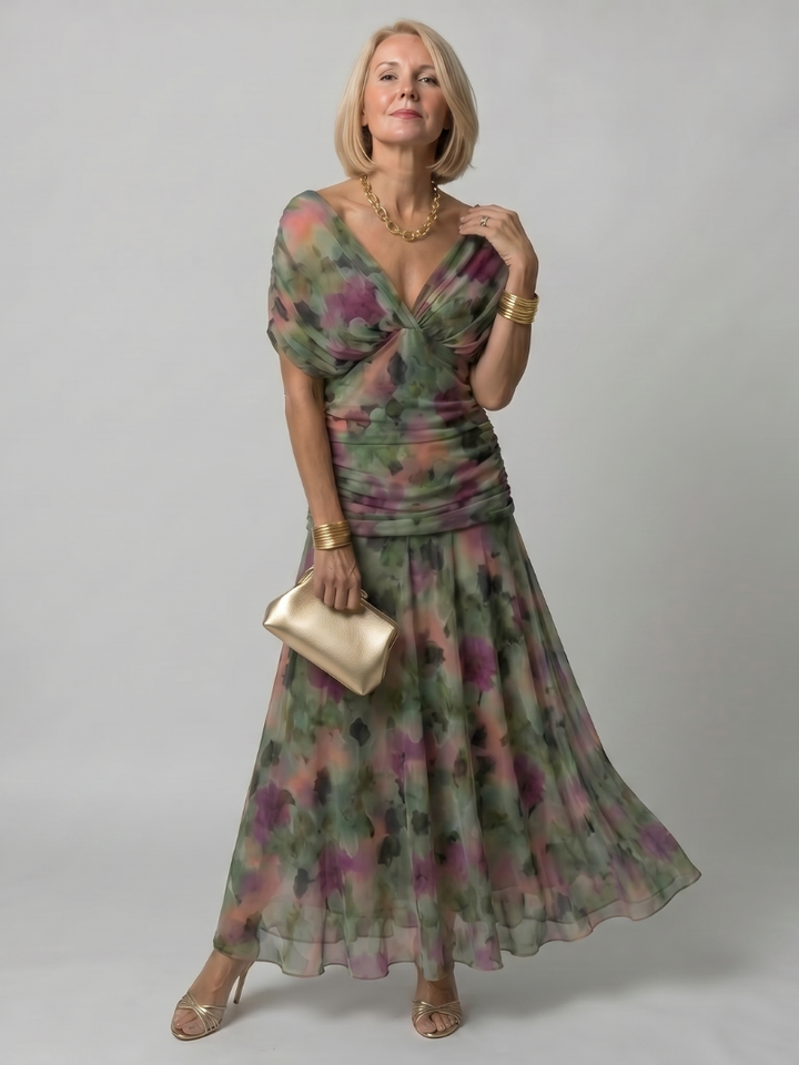 Jane | Off Shoulder Flow Midi Dress