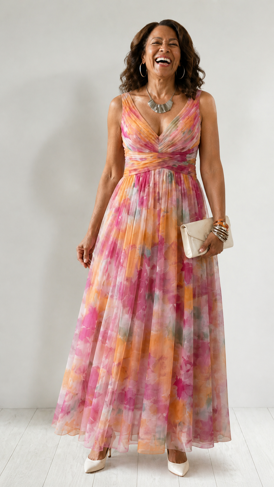 Violet | Soft Wrap Maxi Dress